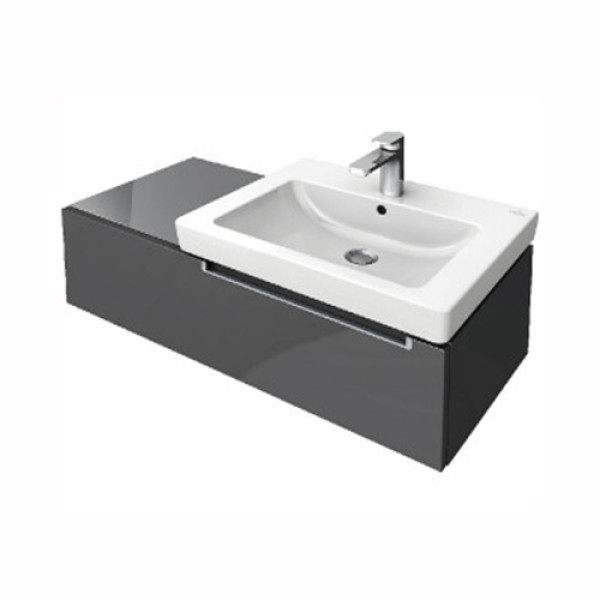 Villeroy & Boch Subway 2.0 Vanity Unit – Elm Finish with Impresso Glass Top (1000mm)